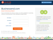 Tablet Screenshot of businessend.com